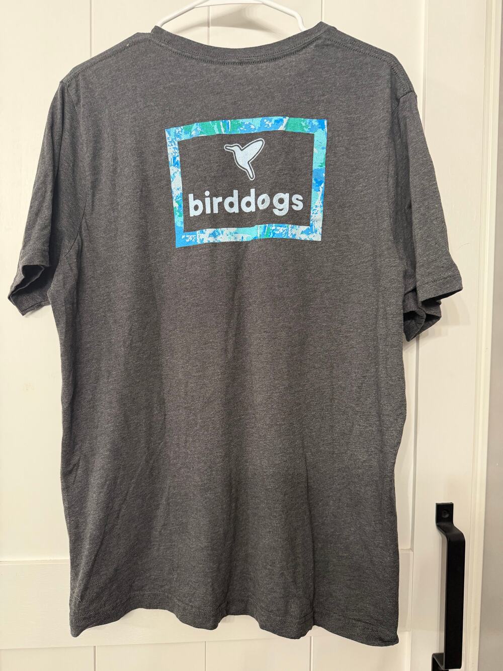 BirdDogs Heather Gray Graphic Print T-Shirt Mens Large Bird Dogs Logo